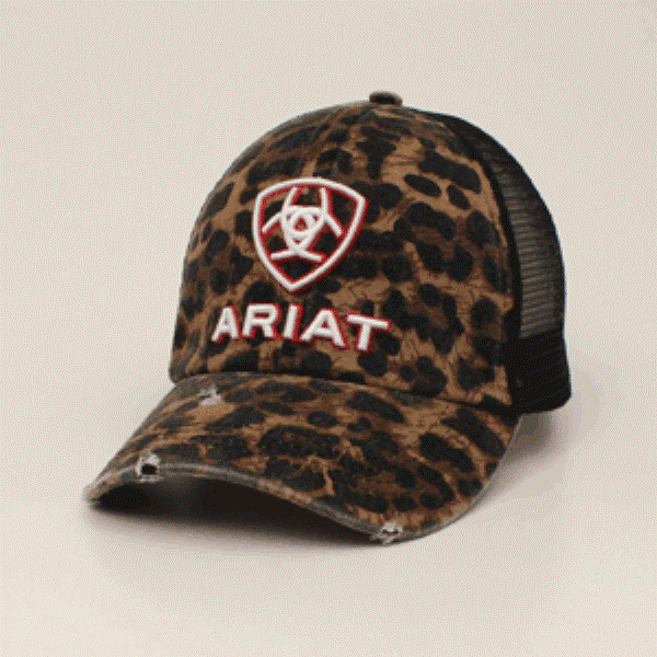 Ariat Leopard Print Ponyflo Cap A300031001
