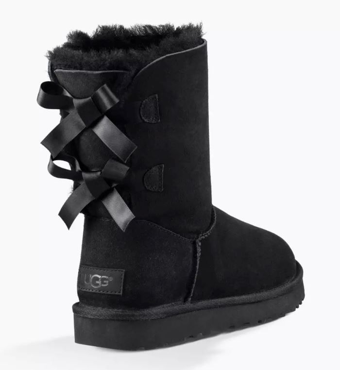 short black ugg boots with bows