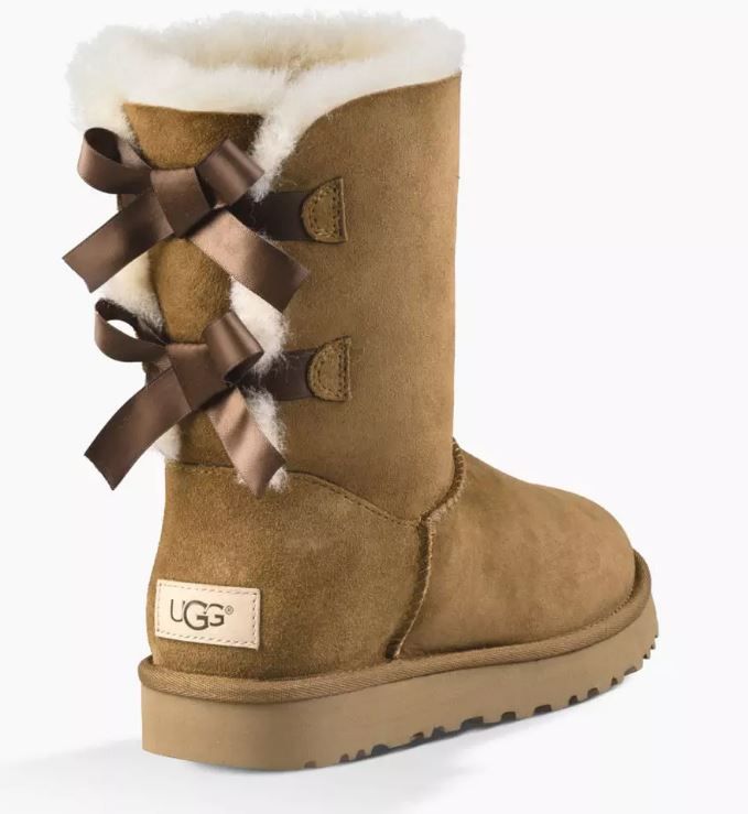 ugg womens bailey bow boots chestnut
