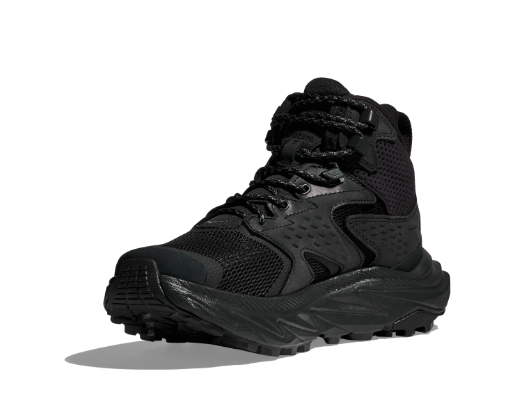 Hoka Black/Black Anacapa 2 Mid GTX Men's Hiking Shoes 1141633-BBLC