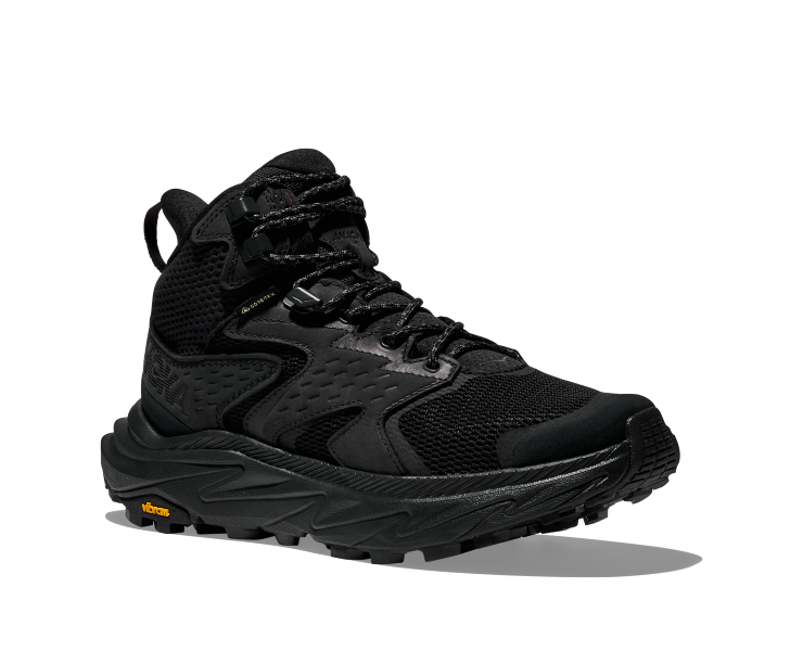 Hoka Black/Black Anacapa 2 Mid GTX Men's Hiking Shoes 1141633-BBLC