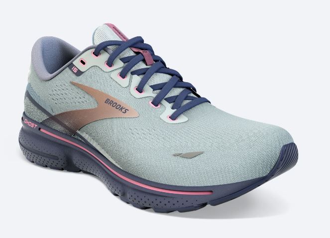 Brooks Spa Blue/Neo Pink/Copper Ghost 15 Women's Running Shoes 120380-