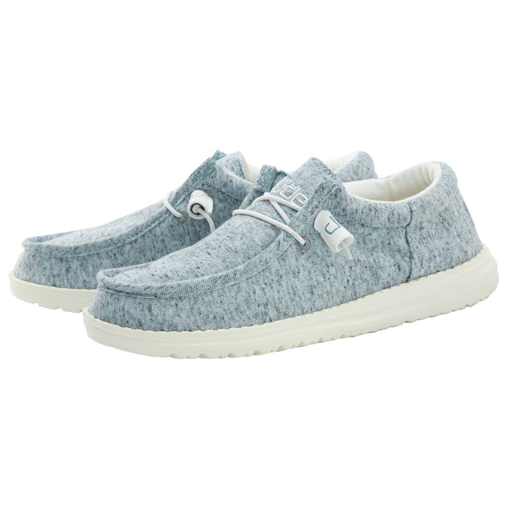 Hey Dude Wally Blue Womens Casual Shoes 