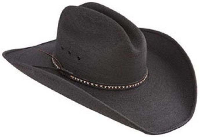 Jason Aldean ASPHALT COWBOY Black Palm Straw Resistol Mens Cowboy Hats
