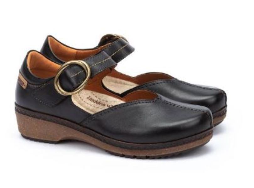 Pikolinos Black Granada Women's Leather Shoes WOW-4837-BLACK