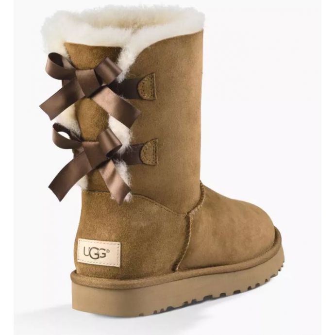 ugg boots with ribbon on back