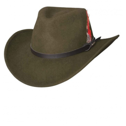 Bullhide Hats Olive Voyager Men's Premium Wool Cowboy Hat 0773OL