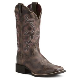 Ariat Tack Room Chocolate Quickdraw 11 Inch Shaft Wide Square Toe Women's Western Boots 10021616