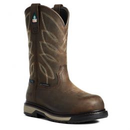 Ariat Dark Brown Riveter CSA Waterproof Composite Toe Work Boots 10035774