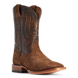Ariat Antique Tan Hippo Print Circuit Paxton Mens Western Boots 10042407