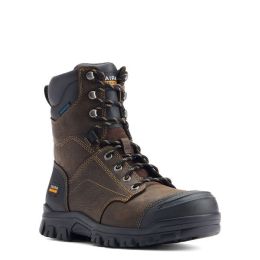 Ariat Dark Brown Treadfast 8 inch Men's Waterproof Work Boots 10042484