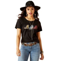 Ariat Black Pop Boots Women's T-Shirt 10047642