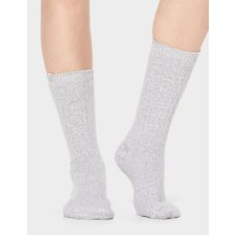Ugg Seal Rib Knit Women's Slouch Crew Socks 1014832-SEAL