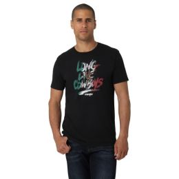 Wrangler Jet Black Long Live Cowboys Mexico Men's T-Shirt 112328857