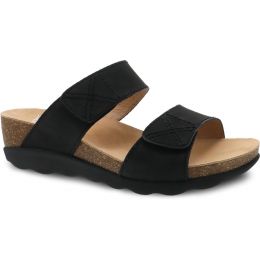 Dansko Black Maddy Milled Nubuck Womens Sandals 1510-470200