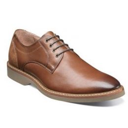 Florshiem Tan Mens Union Plain Toe Oxford Comfort Shoe 15125-257