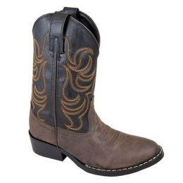 Smoky Mountain Monterey Brown/Black Youth Western Boots 1575Y