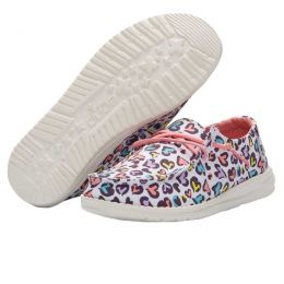 Hey Dude White Leopard Wendy Toddler Girls Shoes 160020170