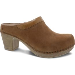 Dansko Sammy Tan Nubuck Leather Womens Mule Shoes 1830-151500