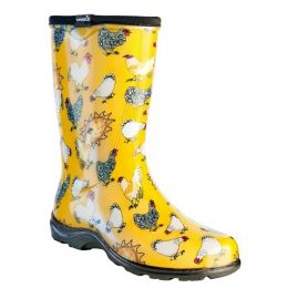 5016CDY Yellow Chicken Collection Ladies Rain Boots