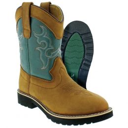 C O Lynch Itasca Teal Buckaroo Kids Western Boots 5027020