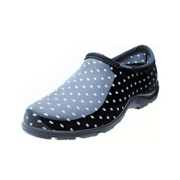 5113 Black/ White Polka Dots Rain & Garden Sloggers Shoes