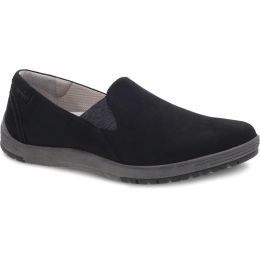Dansko Black Laraine Waterproof Nubuck Slip-On Womens Sneakers 5905-101000