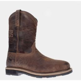 Hoss Boots Brown Rushmore Western Rancher Soft Toe Mens Work Boots 92060