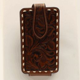 Ariat Brown Mens Embroidered Cell Phone Case A0601902