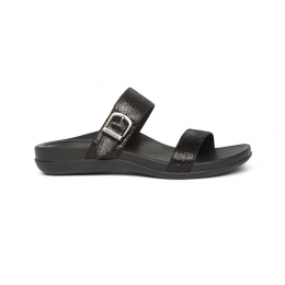 Aetrex Black Mimi Water Friendly Womens Sandals AE210