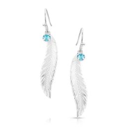Montana Silversmiths Cinderella Liberty Feather Earrings AMER5460