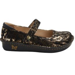 Alegria Gold Camouflage Belle Glammo Mary Jane Womens Shoes BEL-7826