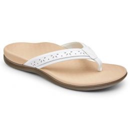Vionic White Casandra Womens Toe Post Sandals