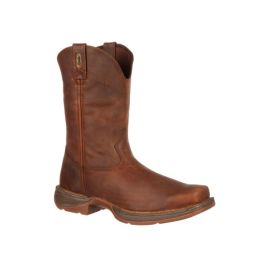 Durango Trail Brown Rebel Square Toe Men's Pull-On Soft Toe Western Boots DB5444