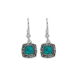 Montana Silversmiths Blue Earth Turquoise Drop Womens Earrings ER1263