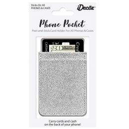 IDecoz Silver Glitter Phone Pocket GL444C