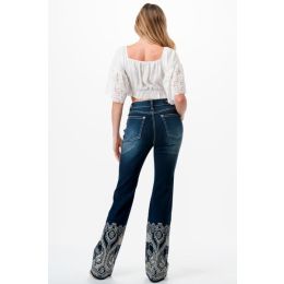 Grace in LA Dark Wash Bootcut Women's Jeans HB61799-32