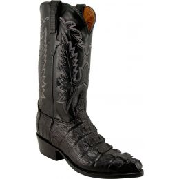 L1325 Caiman Crocodile HornbackTail Exotic Lucchese Mens Cowboy Boots