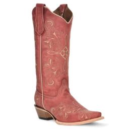 Circle G by Corral Red 12 inch Snip Toe Women's Boots L6001