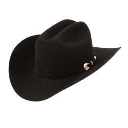 Milano Hats Black Larry Mahan 1000X Imperial Felt Hat MF1M65IMPE-BLK