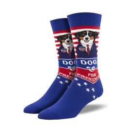 SockSmith Men's Dog For President Socks MNC2039