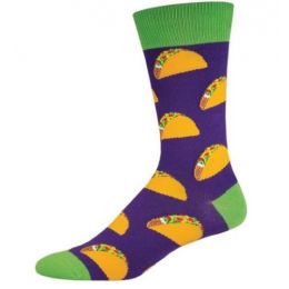 Socksmith Men's Purple Taco Socks MNC524-PRP