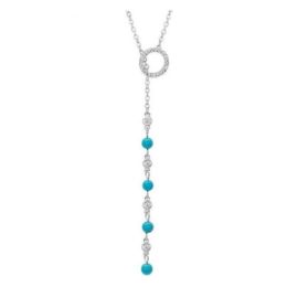 Montana Silversmith Lariat Turquoise Stone Drop Necklace NC4403