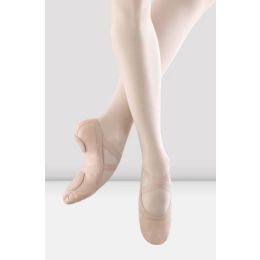 Bloch Pink Canvas Children's Synchrony Stretch Canvas Ballet Shoes SO625G-PNK