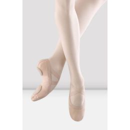Bloch Pink Canvas Ladies Synchrony Stretch Canvas Ballet Shoes SO625L-PINK