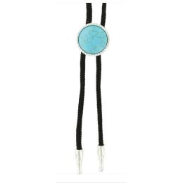 Montana Silversmiths Womens Turquoise Blue Concho Bolo Tie ABT4258