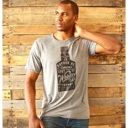 Mason Jar Grey I'd Rather Be Someone's Shot of Whiskey than Everyone's Cup of Tee Unisex T-Shirt WHISKEY-STEEL