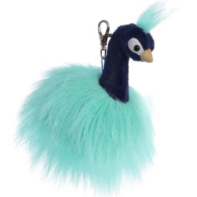 Aurora Luxe Boutique 5 inch Mora Peacock Keychain 03479