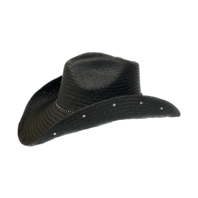 Austin Handmade Hats Black Forever Promised Womens Western Hat with Swarovski Crystals 05-134-BLK