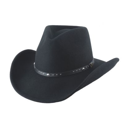 Bullhide Hats Black Arlington Men's Wool Felt Shapeable Hat 0855BL